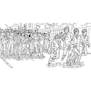 The Beatles Coloring Book - Les Beatles, Paul McCartney, John Lennon, RIngo Starr, George Harrison The Beatles Coloring Book – Image 2