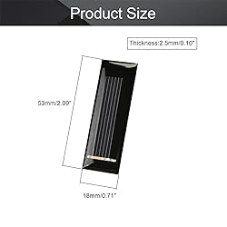 Fielect 5pcs 0.5V 100mA Solar Panel Polysilicon