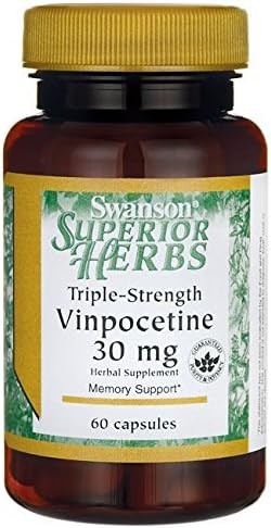 Triple-Strength Vinpocetine 30 mg, 60 Caps by Swanson Superior Herbs