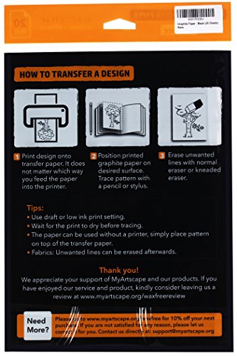 Graphite Paper - Black (20 Sheets)