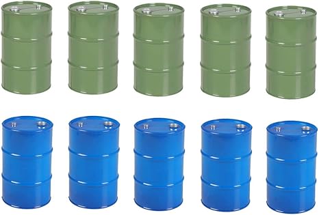 Amazon Dailymall シミュレーション ドラム缶 1 10 Rcカーに適用 Rcカードラム缶 金属 約10本入り ラジコン ドローン 通販