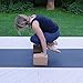 Yoga Blocks 2 Pack Set Cork, Sturdy, Durable, Studio Size Large Yoga Props