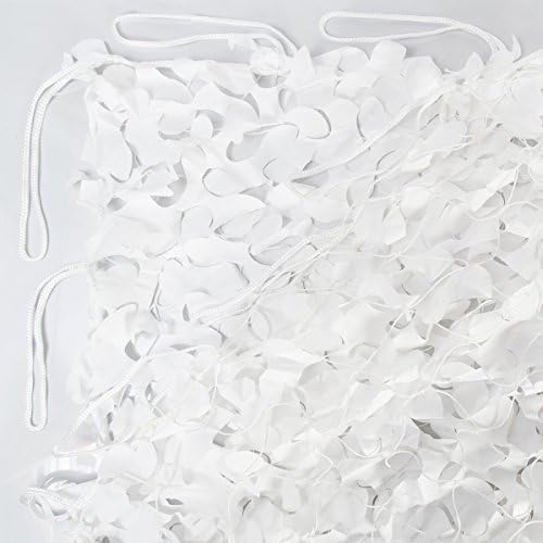 White Camo Netting, 7ft x 7ft, Military Snow Net, Arctic Camo Net, 49 sq ft