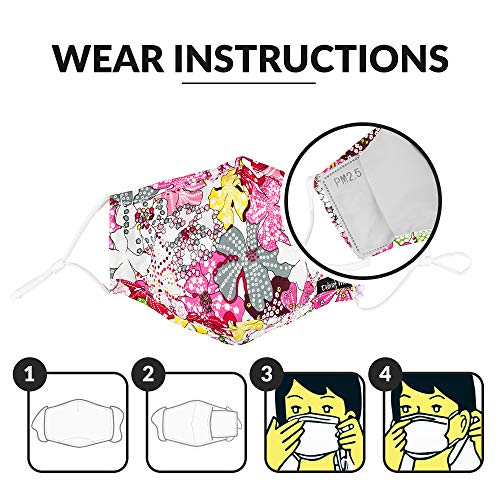 Anti Dust Face Mouth Cover Mask Respirator - Dustproof Anti-bacterial Washable - Reusable masks Respirator Comfy - Cotton Germ Protective Breath Healthy Safety Warm Windproof Mask(MIX Pink)