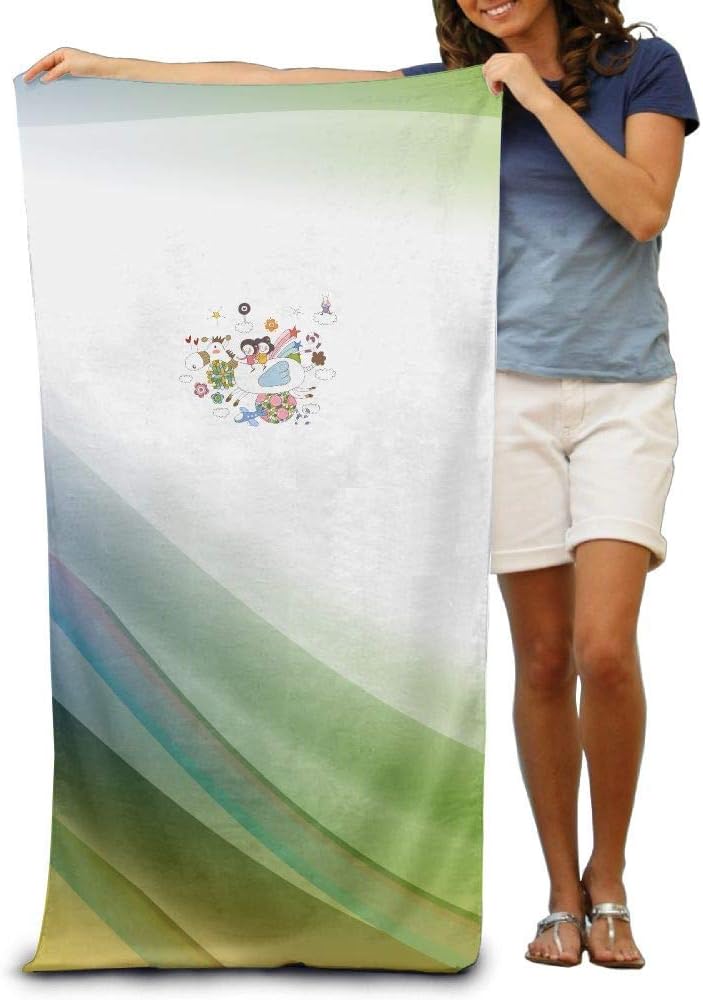 xcvgcxcvasda Bath Towel Pegasus Girl Large Swim Beach Towels Unique Pattern Design