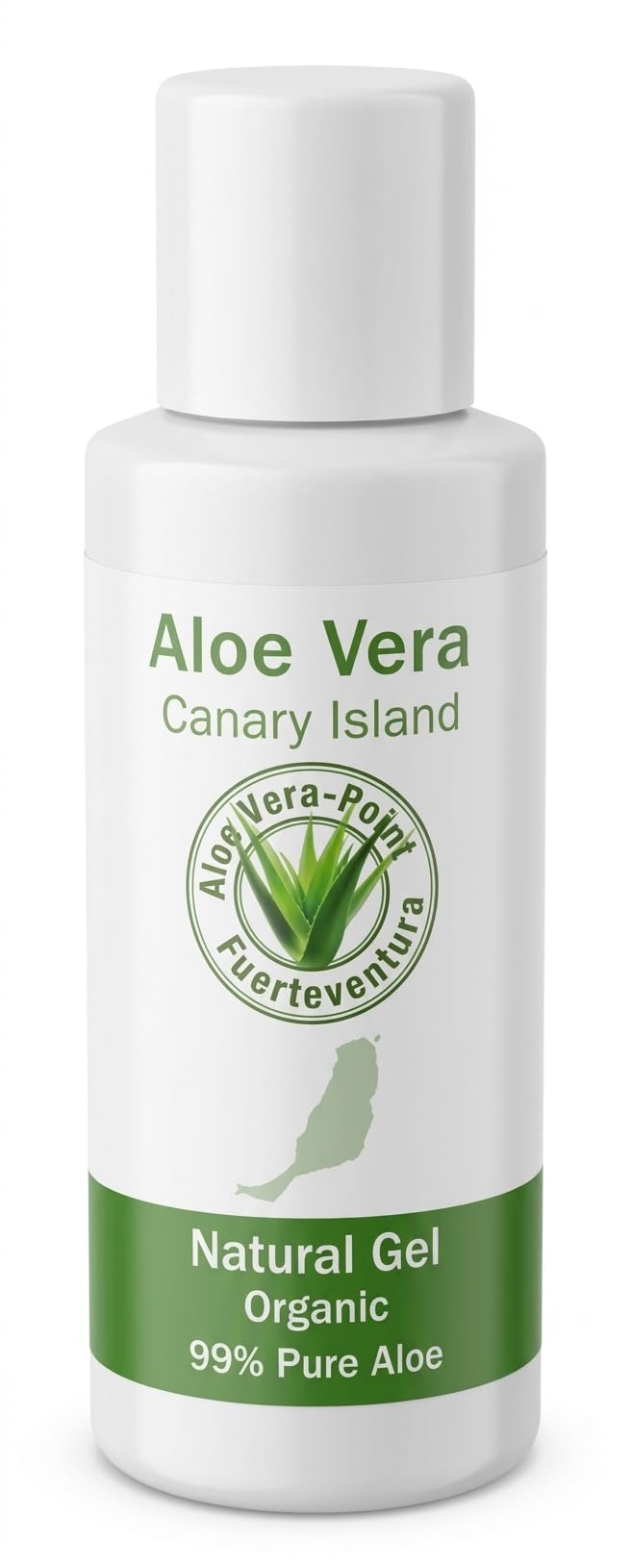 ALOE VERA - POINT FUERTEVENTURA Fuerteventura Aloe Vera Point Organic Aloe Vera Gel 99% 100 ml Cold Pressed - 1 Unit