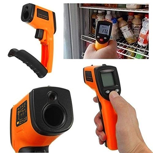 Pstars Portable Non-Contact LCD IR Infrared Digital Temperature Thermometer Gun Temperature Measurement Professional Thermometers Reliable Readings