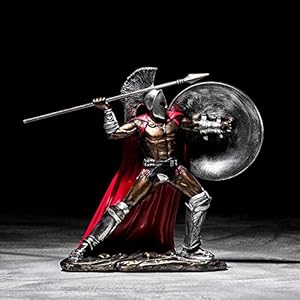 PRDECE Standbeeld Hars Figuur Beeldhouwkunst Europese Retro Ornamenten Gladiator Model Home Wijnkast Woonkamer Decoratie