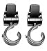Boxiki kids Set of 2 Stroller Hooks for Bags, Purses, Water Bottles & More | Stroller Hooks Bag Hanger Clips | 360 Degree Swivel Stroller Carabiner Hooks | Stroller Hook Set for Mommy