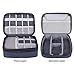 BUBM Electronic Organizer, Double Layer Travel Gadget Carry Bag for Cables, Plugs, Earphone, Flash Hard Drive and More-a Sleeve Pouch for iPad mini(Medium, Dark Blue)