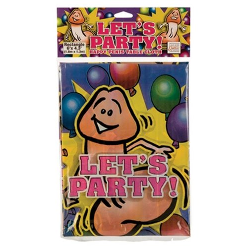 Let's Party Happy Penis Partyware Table Cloth