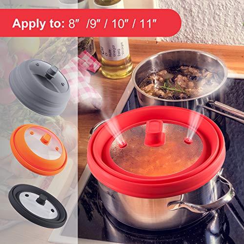 Microwave Oven Food Plate Cover, Non Plastic Silicone Glass Splatter