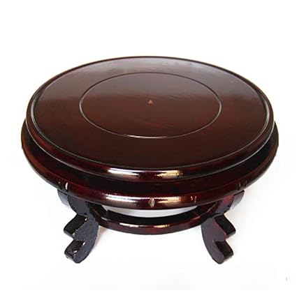 Rluii Chinese Display Stands Hand Crafted Rosewood Oriental Vase