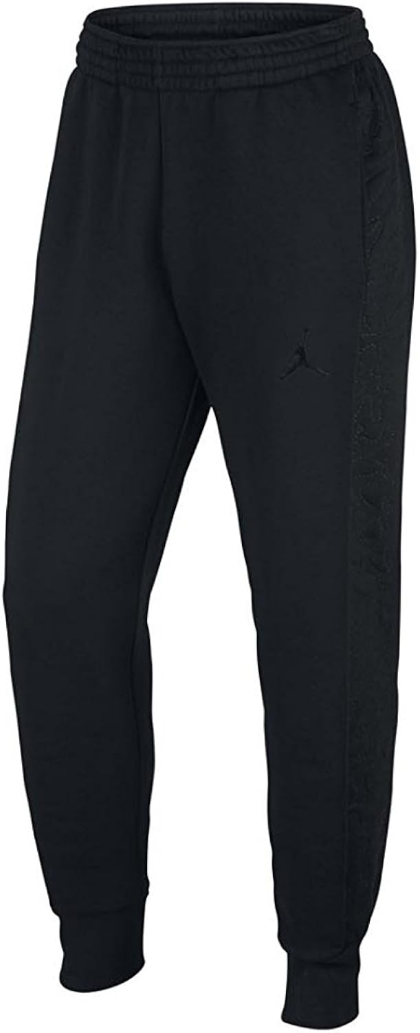 Amazon.com : Nike Air Jordan Retro 3 Men's Black Fleece Training Pants Size L : Clothing