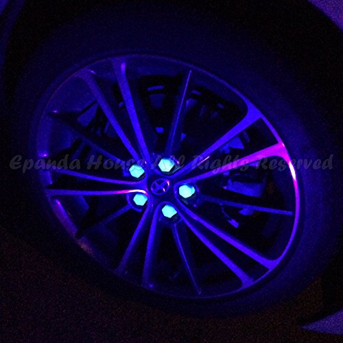 19mm 20X Glow In The Dark Blacklight Wheel Rim Lug Nuts Covers Cars