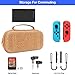 Moretek Compatible with Nintendo Switch Carrying Case EVA Hard Shell Travel Protective Cases for Nintendo Switch Game Console & Accessories (Wood Yellow)thumb 4