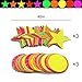 Iceyyyy 78ft Black Light Neon Star, Circle Dots Paper Garland Banner Hanging Decorations, Glow-in-The-Dark with UV Reactive UV Light for Birthdays Party Wedding Decorations (6 Pack)
