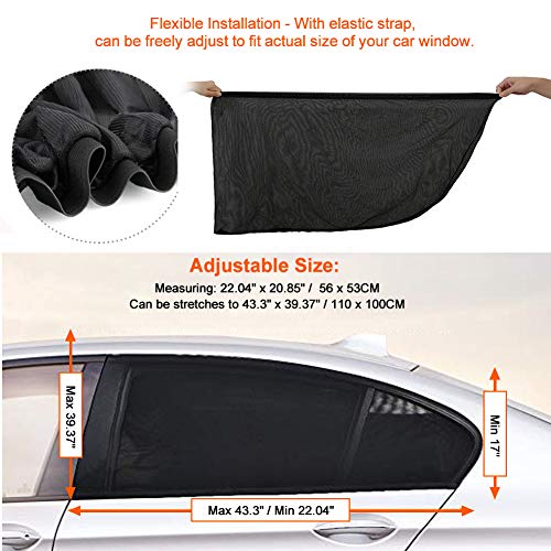 2 Window+Universal+Sunshades+Breathable+Shield