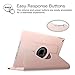 Fintie iPad mini 1/2/3 Case - 360 Degree Rotating Stand Case Cover with Auto Sleep / Wake Feature for Apple iPad mini 1 / iPad mini 2 / iPad mini 3, Rose Gold
