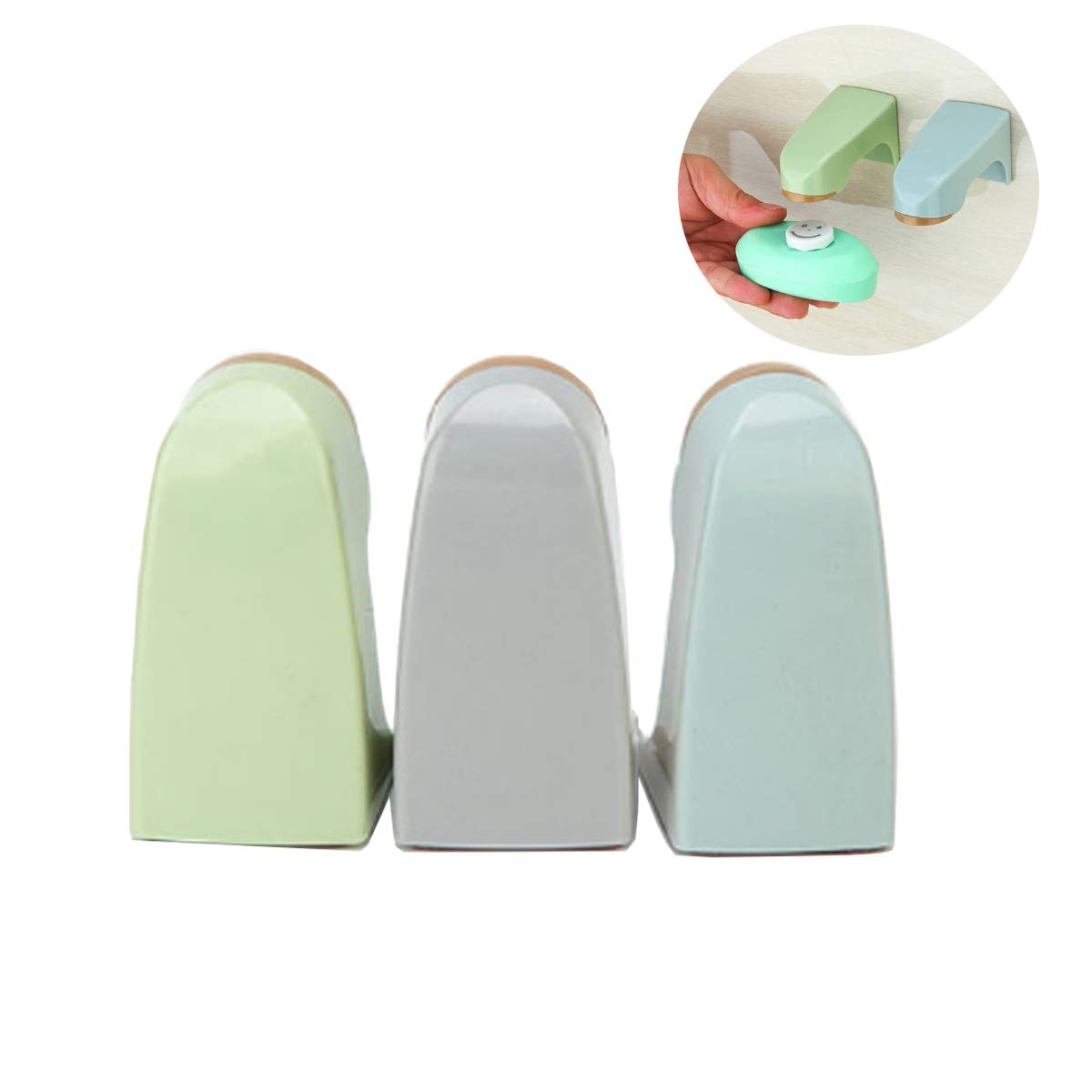 mengger Soap Holder Magnetic Bathroom 3 Pack Container Dispenser Wall Mounted Hanging Bar Soap Holder Saver