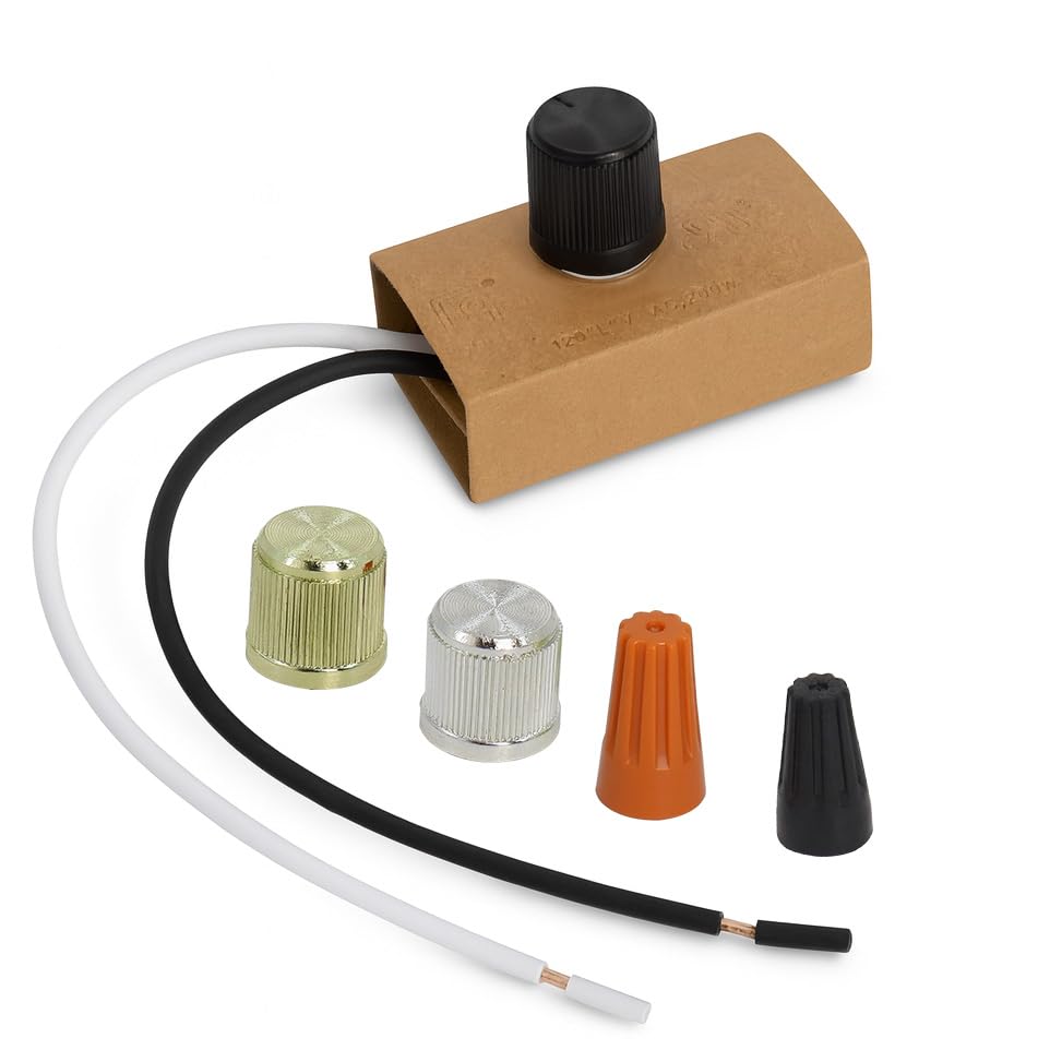 Photo 1 of ??????? 200 Watt Dimmer Switch Replaces for Westek 6077b, ??-???? Manual Dimmer Replacement Switch with Knob for Lamp Incandescent/LED/Halogen 120V 200W by Ketofa