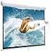 SUPER DEAL 120'' Projector Screen Projection Screen Manual Pull Down HD Screen 1:1 Format for Home Cinema Theater Presentation Education Outdoor Indoor Public Display