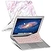 GMYLE MacBook Air 13 Inch Case A1466 A1369 Old Version 2010 2017 and Pink Keyboard Cover Skin 2 in 1 Set (Pink Marble)