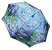 Galleria Monet Water Lilies Auto-Open Quality Rain Stick Umbrella for Women