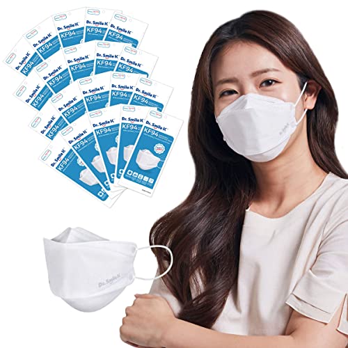 Dr. Smile K 20 PACK KF94 Disposable Face Masks White ONE SIZE