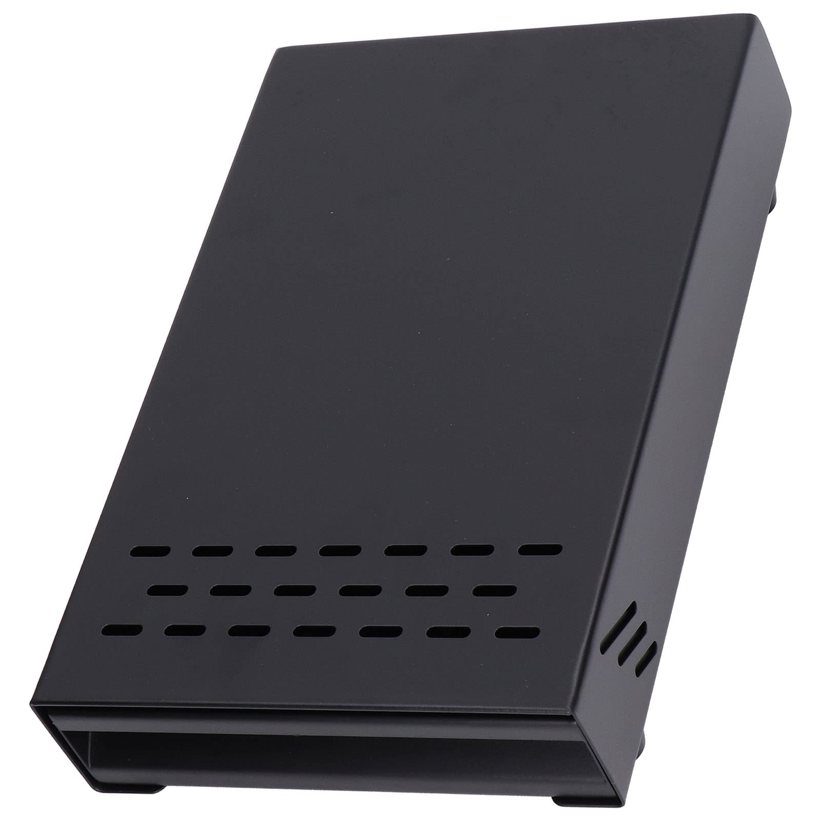 Atyhao Coffee Knock Box, Espresso Dump Bin Stainless Steel Thickened Coffee Drawer Residue Powder Box for Office Household Shop(Black)