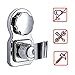 HOMEIDEAS Vacuum Suction Cup Hand held Shower Head Holder Bracket,Reusable Adjustable with Adhesive Disc for Bathroom