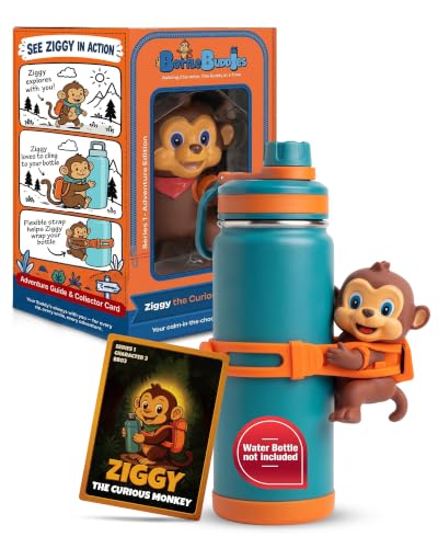BottleBuddies Ziggy the Monkey Kids Water Bottle Charm & Identifier at Amazon