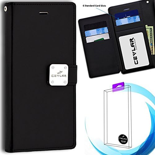 Cevlar Samsung Galaxy S8 S 8 2017 Samsung Galaxy G950 Tri Layer Wallet Phone Case Flip Phone Cover with ID Slot