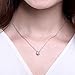 UMODE Jewelry 1 Carat Bezel Set Solitaire Cubic Zirconia CZ Pendant Necklace for Women 18