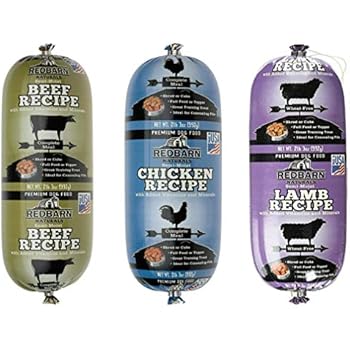 Redbarn Beef Dog Food Roll Naturals 4 Pound 8 Pack Wet Pet