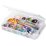 iBune-18-Grids-Plastic-Compartment-Container-Bead-Storage-Organizer-Box-Case-with-Adjustable-Removable-Dividers-for-Jewelry-Cosmetics-Craft-Tackle-Pills-Bolts-and-Nuts