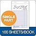 Adams Guest Check Pad, Single Part, White, 3-11/32