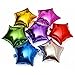 TOYMYTOY Five-Point Star Foil Balloons Party Decoration,Silver,18