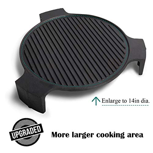 Cast Iron Plate Setter Large Big Green Egg Accessories Heat Deflector for BGE Cast Iron Steak