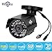 Hiseeu HD 1000 TVL 24PCS IR LEDS Surveillance MINI CCTV Camera 3.6mm Lens with IR CUT Bullet Outdoor Security Camera, Aluminum Metal Housing, Surveillance Camera for Home