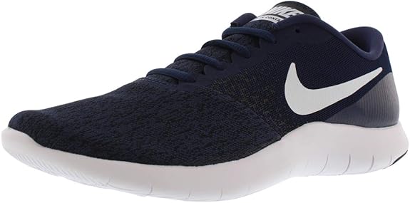 nike flex contact navy blue running shoes