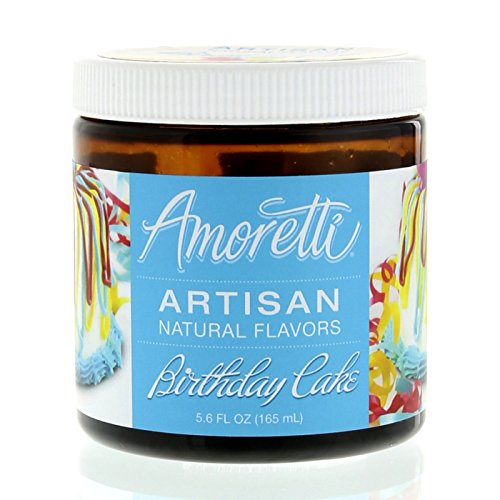 Amoretti Natural Artisan Flavor Birthday Cake Flavoring, 5.6 Fluid Ounce (Best Birthday Cake Flavors For Kids)