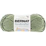 Bernat Handicrafter Cotton Yarn, Solids, Sage Green, Single Ball
