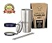 Livin' Well 30oz Tumbler Rambler Mug Set with Handle, Lid and Stainless Steel Straws – Double Walled & Vacuum Sealed To Keep Drinks Cold for 24 Hours – Blue