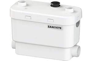 SFA SANIFLO - Sanivite - Gray Water Drain Pump - Versatile Indoor/Outdoor Solution - Silent (44 dBa) - 4 Years Warranty - Powerful & Compact Design - Certified CSA (IPC, NSPC) - Made In France