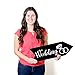 Big Dot of Happiness Black and White - Arrow Wedding and Reception Directional Signs - Double Sided Outdoor Yard Sign - Set of 6