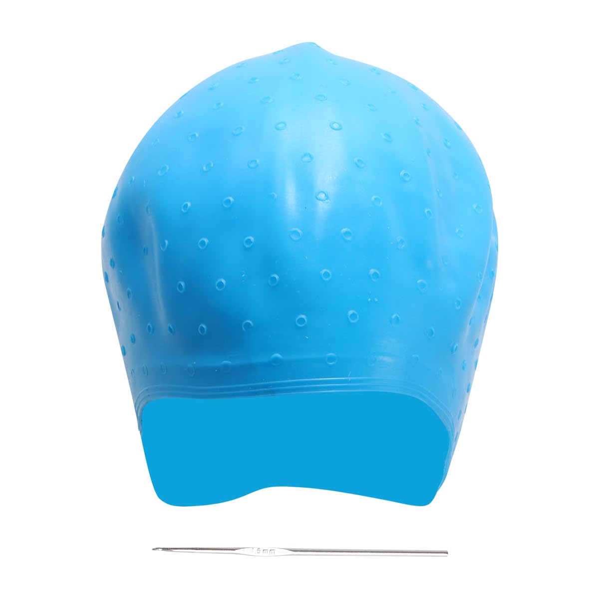 Uonlytech Hair Highlighting Cap with Punchable Holes and Crochet Needle Tool for Precise Hair Dyeing at Home or Salon Lightweight Plastic Cover 11X8X1 Inches