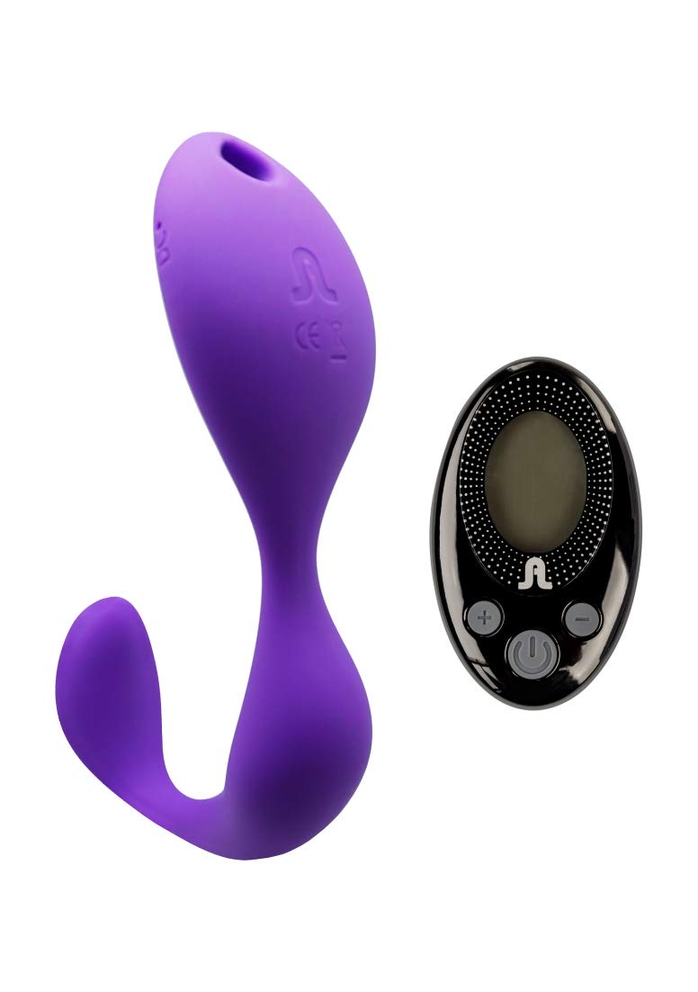 Adrien Lastic Mr. Hook Hands Free Vibrator with Remote Vibrator, Purple