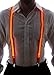 Neon Nightlife Men's Light Up LED Suspenders, One Size, Orange