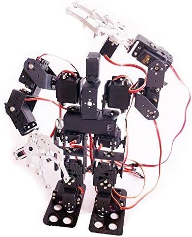 Leepesx 15 DOF Robot Bipedal Race Walking Robot Bipedal Robot DIY Kit Biped Humanoid Kit Robot Kit Science Kits for kids Humanoid Toy